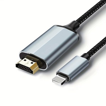 Lightning till HDMI-kabeladapter, iPhone till TV HDMI-omvandlare, 1080P HD-skärm för iPhone 14 13 12 11