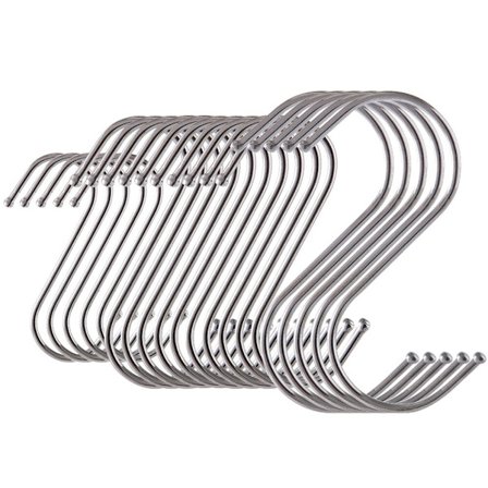 20 S-koukun sarja, sisältää 5 pientä + 10 keskikokoista + 5 suurta.