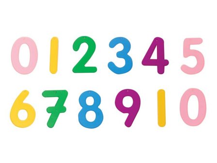 MYPAUZE Transperanta Siffror I färg 14/fp - Lyreco - Skola och förskola - Klassrummet / Lära - Sensoriska produkter