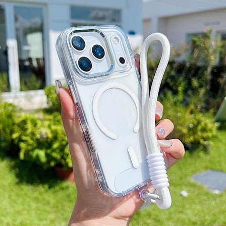 iPhone 17 Pro Max Skal med MagSafe och Handledsrem