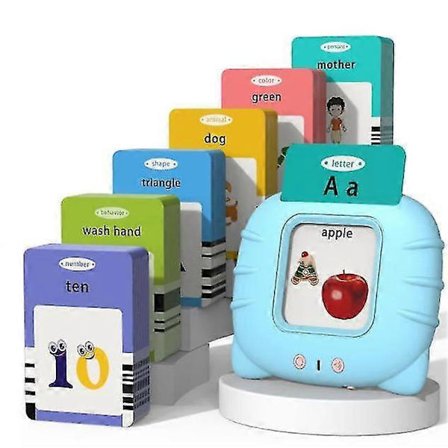 Pædagogiske Talende Flashkort til Småbørn 1-5 år - Logopædi Legetøj & Autisme Legetøj_Kvalitetsgaver