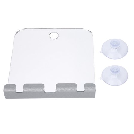 Dimfri badrumsspegel för rakning, fyrkantig duschspegel, splittersäker spegel med rakbladshållare