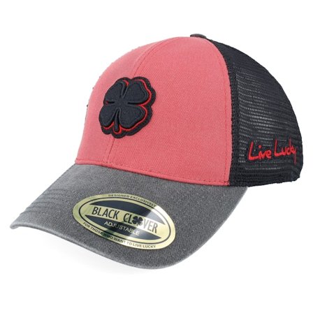 Black Clover - Rood trucker Cap - Two Tone Vintage Red/Black Trucker @ Hatstore