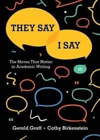They Say / I Say, ISBN: 9780393631678