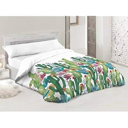 Cactus pussilakana - Colvihome - 135 cm sänky - Moderni digitaalinen muotoilu täynnä värejä