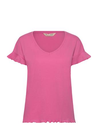 Camellia Top T-shirts & Tops Short-sleeved Rosa ODD MOLLY*Betinget Tilbud