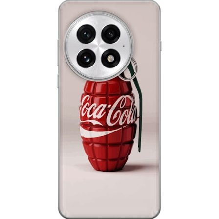 Kompatibel Mobilcover til OnePlus OnePlus 13 Kunstnerisk illustration af Coca Cola granatæble i rødt og grønt, pop art inspireret motiv med legende
