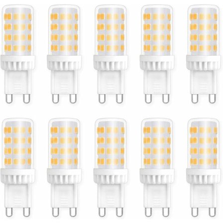 G9 LED-pære, nøytral hvit 4000K, 360 graders spredningsvinkel, 5W LED-pære i stedet for 40W-50W halogen, umiddelbar belysning for innendørs bruk, 10-
