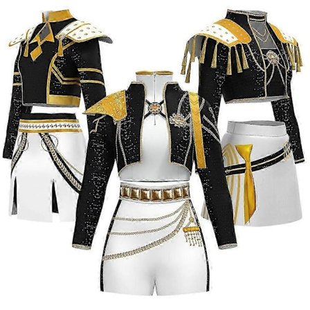 Kpop Demon Hunters Cosplay Kostymesett - Rumi Mira Zoey Halloween Karneval Antrekk, Party Kostyme for Kvinner, Anime Rollespill