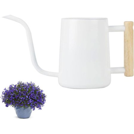 Indendørs Vandkande, Rustfrit Stål Vandkande med Komfortabel Træhåndtag og Lang Tynd Tud, til Indendørs Planter Sukkulenter Potteplanter