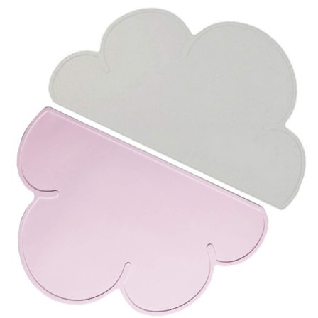 2 kpl Lasten Silikonialustat Pvc Kannettava Pehmeä Liukumaton Astiat Alustat Alustat Alustan Yläosa Lapsille Taaperoille Vauvoille Lapsille Myrkytön 