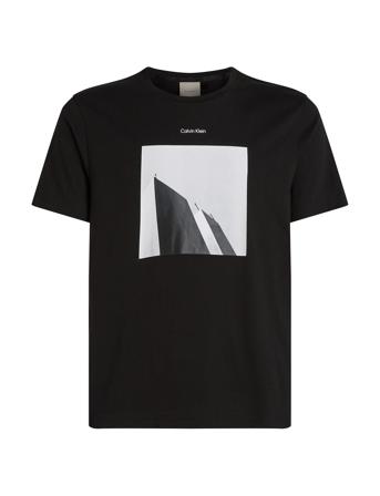City Photo Print T-Shirt Tops T-shirts Short-sleeved Black Calvin Klein