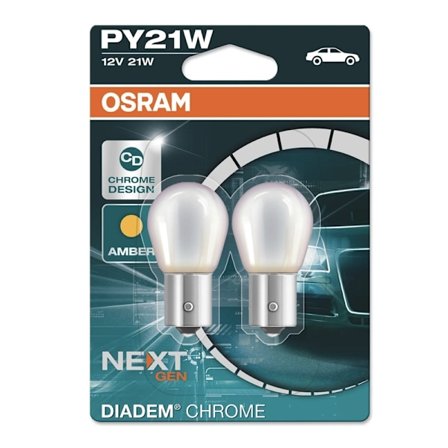 OSRAM Bau15s Diadem krom blinkers lampa py21w halogen lampor