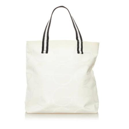 Gucci Vintage, Pre-owned Canvas totes Wit, Dames, Maat:ONE Size,nylon