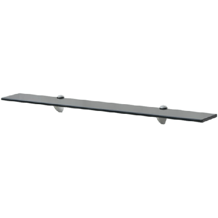 Vidaxl Svävande Hyllor 2 St Glas 80x20 Cm 8 Mm Svart