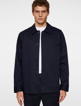 J. Lindeberg Easton Workwear Overshirt - Navy - S