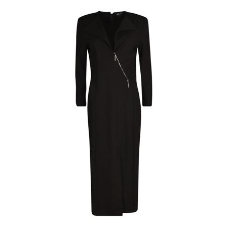 Giorgio Armani Midi Klänning svart, Dam, Dam, Storlek: L