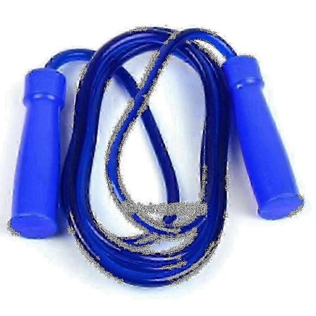 Blåt tungt gummibærende sjippetov af god kvalitet