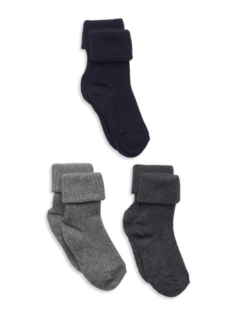 mp Denmark | Cotton Rib Baby Socks - 3-Pack | 15/16