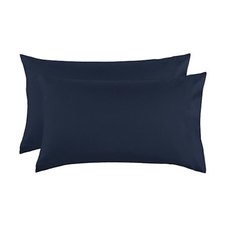 (Marineblå) Putetrekk 51x76 cm - Pakke med 2 putetrekk