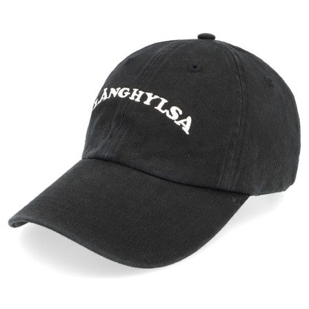 Kiosken - Svart unconstructed Keps - "Långhylsa Black Dad Cap " @ Hatstore