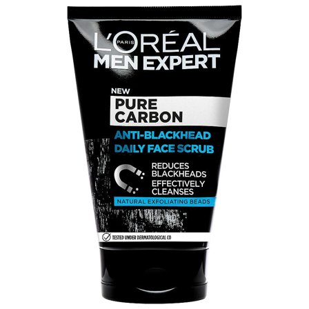 L'Oréal Paris Men Expert Face Peeling Pure Charcoal Scrub 100 ml, Skincare, Ansigtspleje, Uren Hud