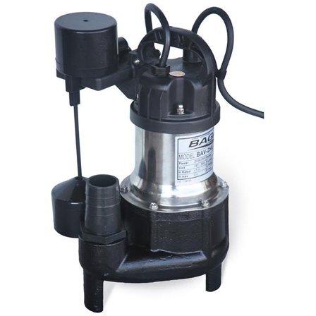 BAGA BAV250J Gråvannspumpe med frittliggende flottør, Vann