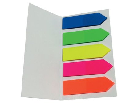 Lyreco Indexfilm 12x42mm 5 färger 125/fp - Lyreco - Kontorsmaterial - Indexflikar och märkflikar - Indexflikar i papper