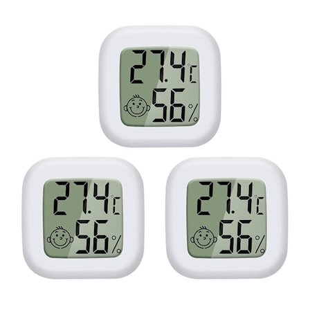 Mini LCD-termometer Digital inomhushygrometer Temperatur Luftfuktighet Hög noggrannhet Handhållen -50°C~70°C 10%~99% RH(3st)