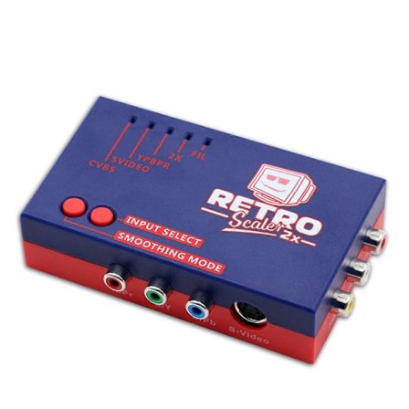 Yhteensopiva RetroScaler2x AV - HD-muunnin Line-Doublerin kanssa, yhteensopiva retro-pelikonsolien PS2 N64 NES Dreamcast Satun kanssa