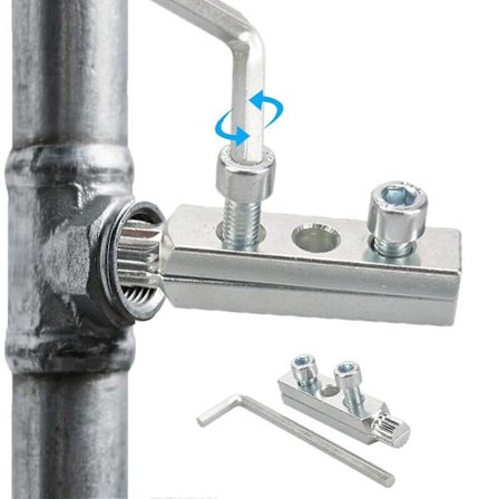 Defekt Ventilekstraktor til 1/2 og 3/4 tommer rør, værktøj til fjernelse af rørgevind af kulstofstål til VVS (FMY)