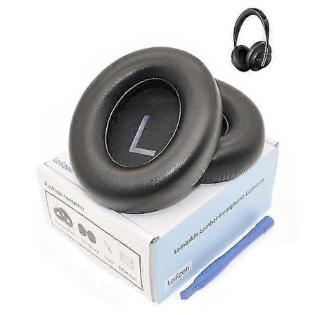 Lammeskinn Nc 700 Øreputer Ekte Lær Øreputer Puter Saueskinn Kompatible Kopper Kompatible Med Bose Nc700 Støyreduserende Hodetelefoner (svart)