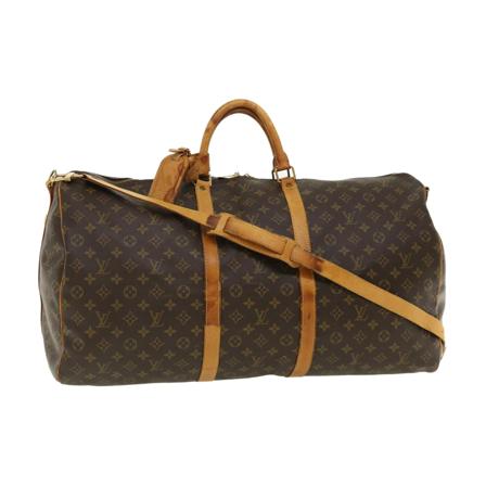 Louis Vuitton Vintage Pre-owned Keepall Bandouliere Monogram Tas , Bruin , Dames , Maat: ONE Size Vintage Tassen