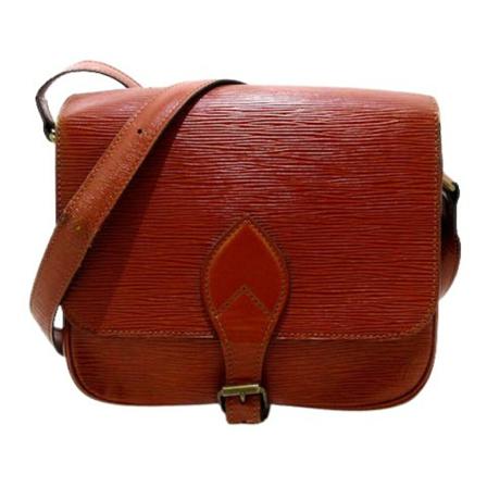 Louis Vuitton Vintage Pre-owned Leather Cartouchiere Brun, Dame Vintage Tasker, Størrelse: ONE Size