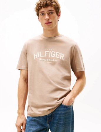Tommy Hilfiger Hilfiger Arch Tee - Beige - S