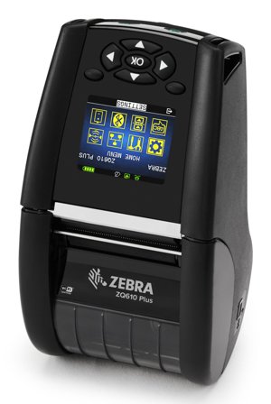 Zebra DT PRINTER ZQ610 PLUS 2IN/48MM HC EN/LAT FONTS WI-FI 6 DUAL RAD PRNT