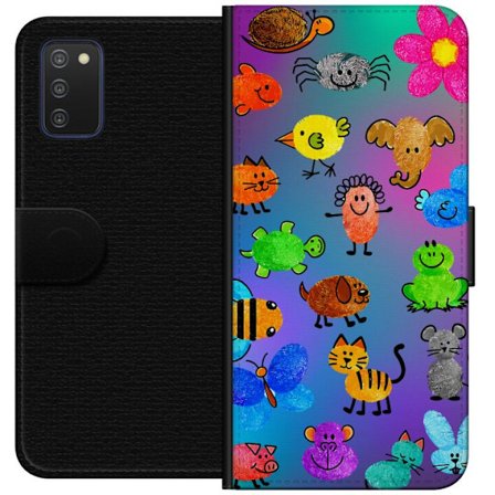 Yhteensopiva Lompakkokotelo Samsung Galaxy A03s Little Scribble Friends