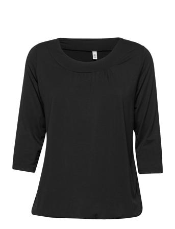 Sc-Marica Blouses Short-sleeved Sort Soyaconcept