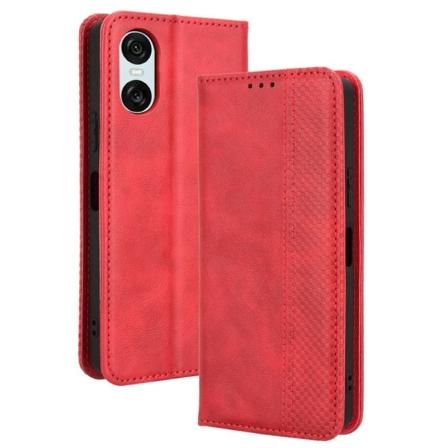 Wallet Stand Flip-telefonetui til Xperia 10 VI Red