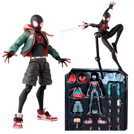 Utmerket kvalitet - Marvel Legends Sentinel Spiderman Actionfigur Spider-Verse Miles Sv Shf Morales Peni Parker Animefigurer Statue Leke