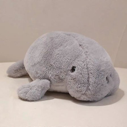 40/50 cm Kawaii Manatee Plyslegetøj Sød Dugong Plysdukke Realistisk Søko Dyr Kæledyrspude Børn Fødselsdagsgaver Værelsesindretning_Supergave B