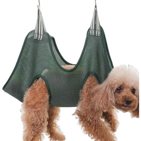 Pleje Hundehængekøje, Kattehundeslynge Sele med Metal Heavy Duty S-Kroge - Lille Mellem Kæledyr Hvalpe Badeholder, Åndbar Kæledyr Hængevugge