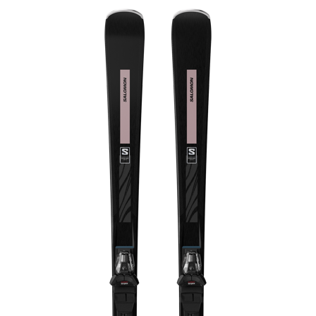 Salomon - Pack de esquí alpino Esquís alpinos E S/max N°8 + M10 Gw L80 - Black / Rose Gold Met.