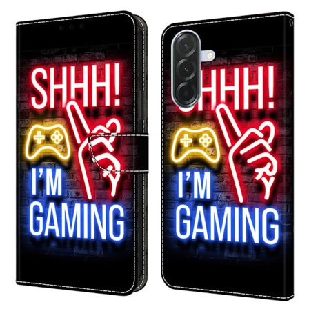 Samsung Galaxy A36 5G Etui med pung Mønster print Stand Leather Flip Phone Cover - Neon