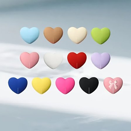 Sæt med 13 hjerteformede markører til vinglas, perfekte til at identificere glas til polterabend-smagninger, stilfulde drikkevareidentifikatorer lavet