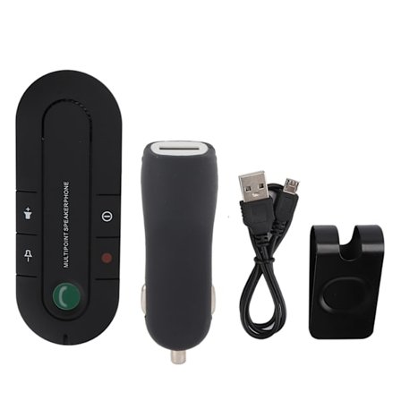 Bluetooth Bil Solskydd Högtalare Trådlös Musikstreaming Handsfree Kit