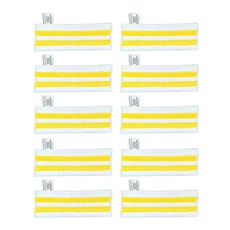 10 stk. dampmoppkluter for Easyfix Sc2 Sc3 Sc4 Sc5 håndholdt støvsuger mikrofiber dampmoppfiller