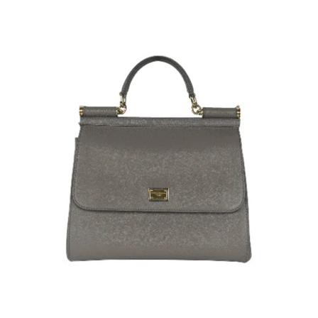 Dolce & Gabbana Pre-owned Pre-owned Læder hndtasker Grå, Dame Vintage Tasker, Størrelse: ONE Size