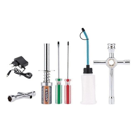 Glødepluggtennerladerverktøy RC Bil med Skrutrekker for Redcat HSP Nitro (FMY) EU