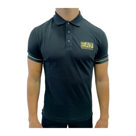 Emporio Armani Ea7, Polo Shirts Zwart, Heren, Maat:XS